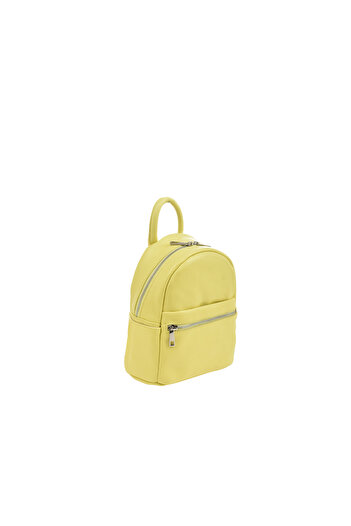 Generic Women's genuine leather backpack BG18818, Limone