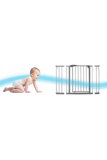 İSP Extendable Safety Gate "ISP Baby Safety Guard 7408", Opening on two sides, Locking on one
