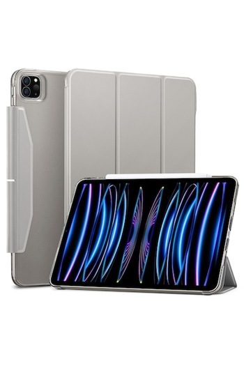 SOL Protective Case for iPad Pro 11 2020/2021/2022, Compact, L25, -Leather, Metal Gray