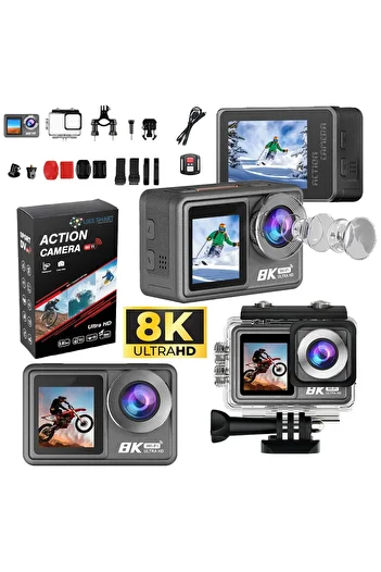 LikeSmart eXtreme Action 8K Ultra HD sports video camera, SONY sensor, Electronic Stabilization, 170 F