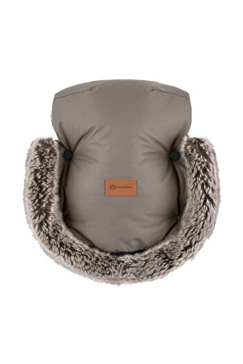 Petite&Mars Warm stroller gloves, Petite&Mars, Furry, With removable fur, For cold weather
