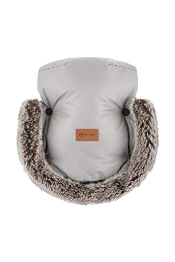 Petite&Mars Warm stroller gloves, Petite&Mars, Furry, With removable fur, For cold weather