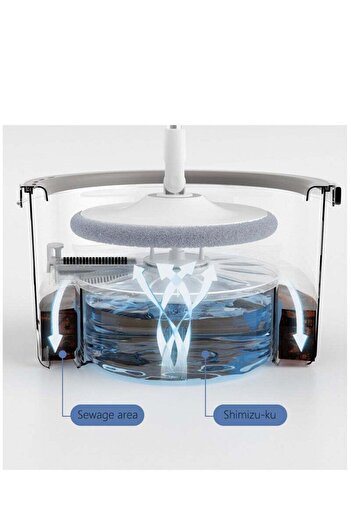COOYA Spin Mop and Bucket Set,180° Rotating Mop Head Wet and Dry Use,for Hardwood and Tile of room