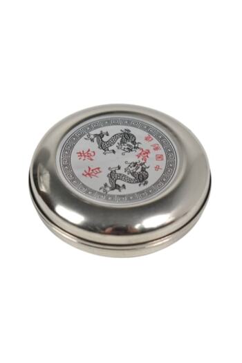 dalip Metal Compass with Lid, 55mm Diameter, Silver