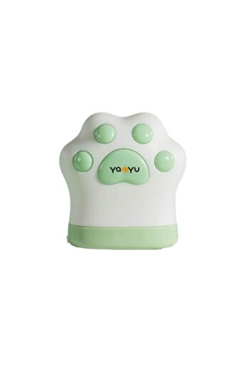 Camy Portable Tape Measure, Cat Paw Model, with Clip, for Measuring, 1.5m, Green