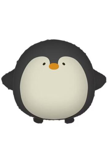 Terra Foil Balloon, Animated Penguin Model, 54 x 48 cm, Black