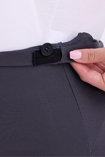 bodin Maternity Leggings with Pockets, Adjustable Waist, Stretchy, Tightening