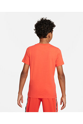 Nike Sportswear Round Neck T-Shirt - Orange