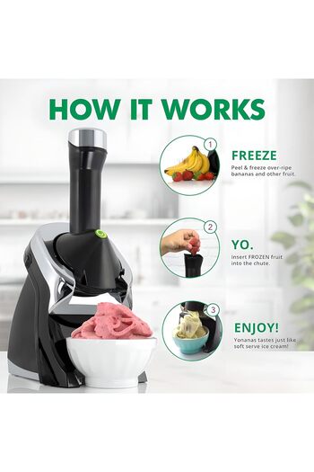 COOYA Ice Cream Maker, 200W Electric Ice Cream Maker, Home DIY,Easy cleaning,The best gift for children