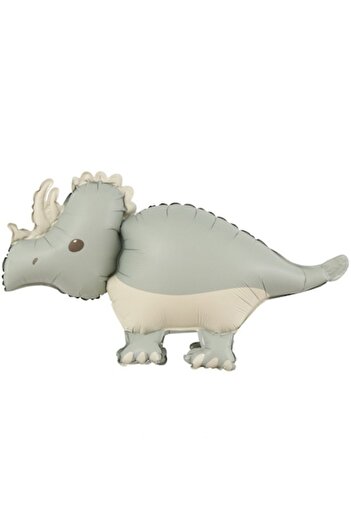 Terra Foil Balloon, Animated Dinosaur Figure, 69 x 40 cm, Gray