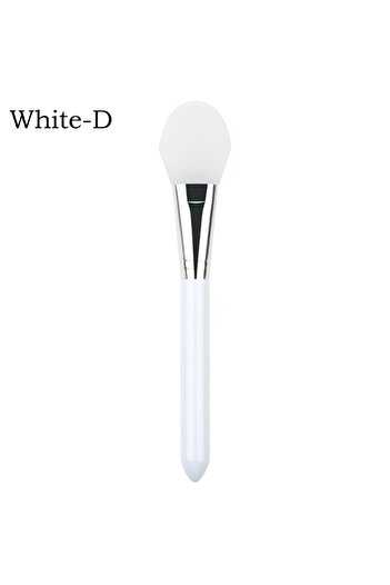 Choice D-White 4/1pcs Silicone Face Mask Applicators Soft Head Flexible Face Mask Brushes for Mud Clay Reus