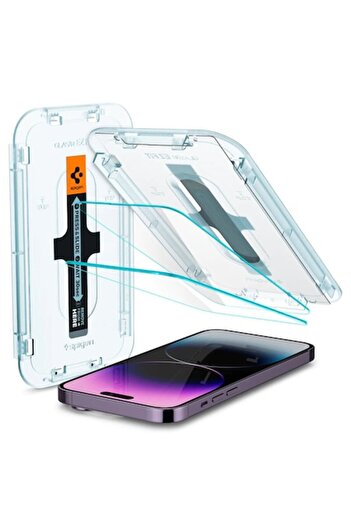 dalip Protector de ecran pentru Apple iPhone 14 Pro Max, Glas.tr EZ-Fit, set de 2 bucăți, sticlă securizată