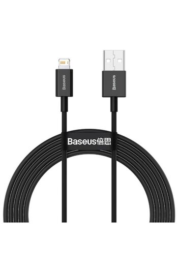 Baseus Charging and Data Transfer Cable, USB-A to Apple Compatible Connector, 2.4A, 2m, Black