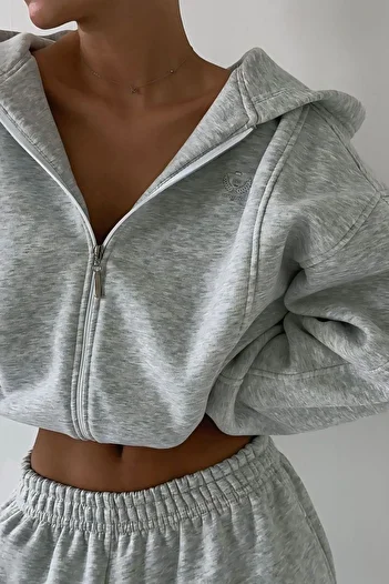 Fashiontayt Bottom Top Set Hoodie 3 Thread Fabric with Fleece Inside