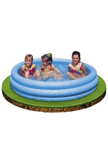 Intex Crystal Blue Inflatable Kiddie Pool 66x15cm – Safe and Compact Splash Pool for Toddlers