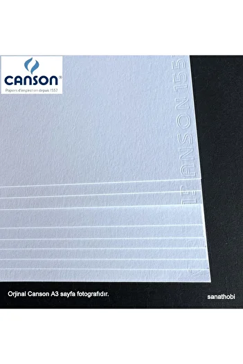 Canson Paper for Painting, Watercolor Paper, A3 (297X420Mm) 200Gr-10 Sheets