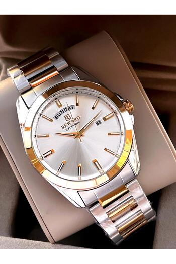Reward Steel Cord Inner Functions Active 5 Atm Water Resistant Men's Wrist Watch Vs.Blkt.0509