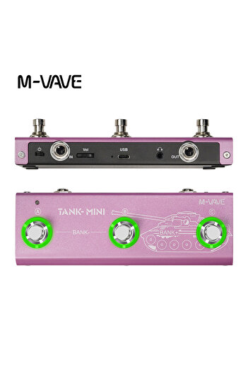 Choice TANK MINI M-VAVE Tank Mini Multic Effect Guitar/ Bass Pedal Support IR and OTG Recording Built-in Ca