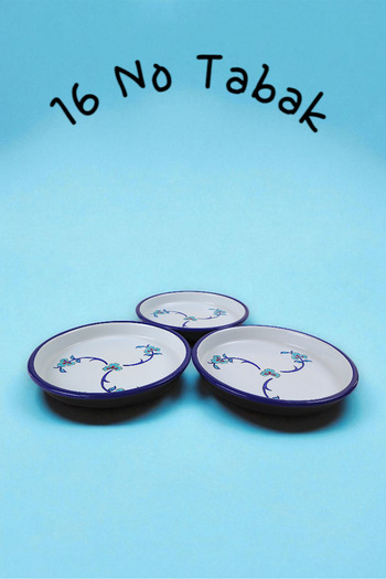 İnci Emaye 16 cm 3 Piece Enamel Plate Single Coffee Plate, Serving Plate Snack Plate, Gift,