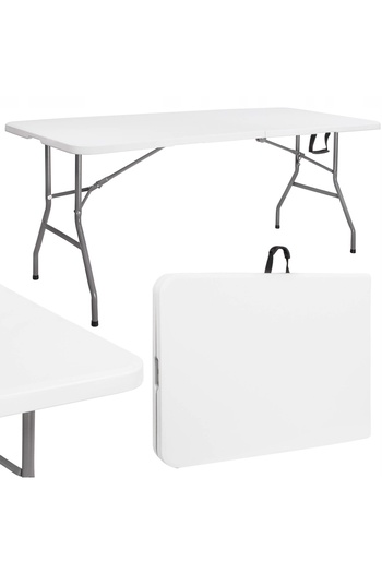 SERSIMO Masa dreptunghiulara pliabila multifunctionala, 180x72x75cm, alba
