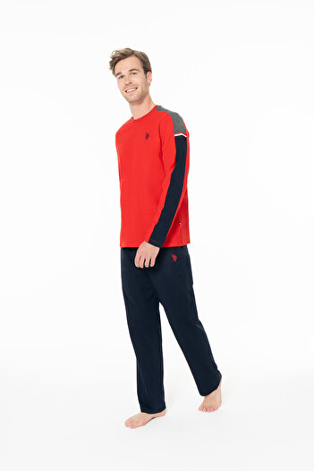 U.S. Polo Assn. U.S. Polo Assn. Men's Red Pajama Set