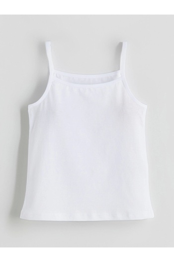 LC Waikiki Lcw Kids White Square Collar Girls' Undershirt 3-Piece