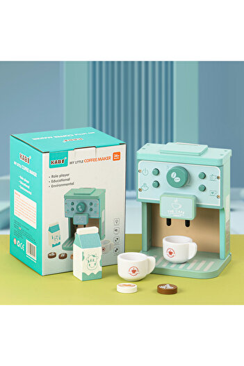 Choice coffee maker Children Gift Funny Montessori Educational Pretend Playing Wooden Kitchen Deluxe Coffee