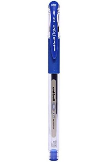 UNİ-BALL Uniball Signo UM151 Dx Fine Ball Pen (Set of 12, Blue)