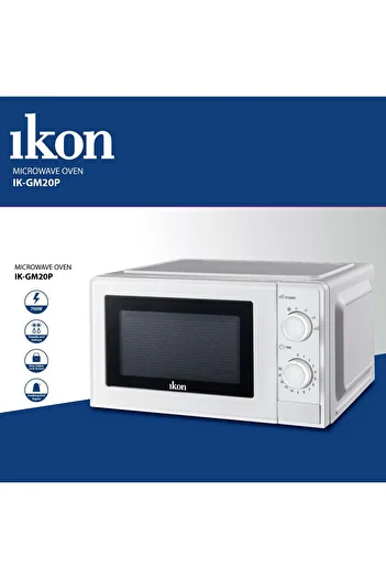 Ikon 20L Microwave Oven, White, IK-GM20P