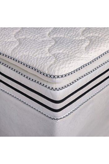Danube Home Royal Pillow Top Bonnel Side Encased Mattress 90x200x30 cm | Single Bed Mattress | Medium Firm Feel
