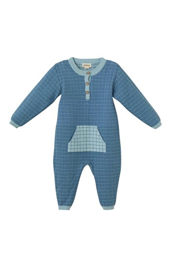 Uludağ Triko Indigo Organic Cotton Baby Romper