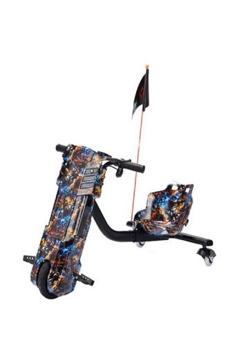 rexa 3-Wheel Slip-Resistant Electric Ride-On Scooter for Kids – Multicolor, 94x64cm