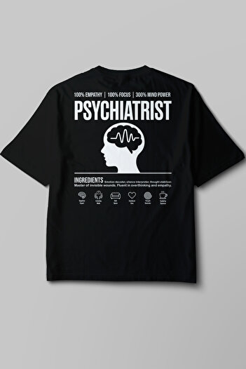 Pratik Medikal Πνευματολόγος - Oversize T-Shirt Μαύρο Unisex