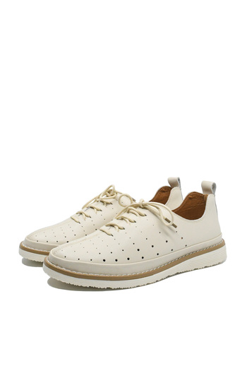 PASS Collection Pantofi casual Pass Collection, bej din piele naturală cu perforații