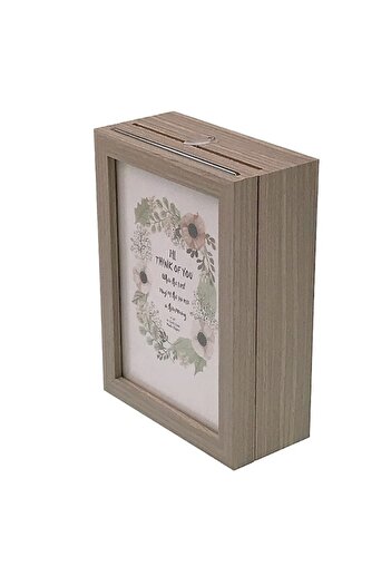 OEM Double Photo Frame, Souvenir Type Case, Wood, 24x16cm, Photos 10x15cm, Brown