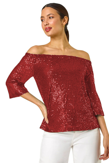 AFR CLOTHES Women's Asymmetric Elastic Collar Formal Sleeves, Inside Lined Stylish Sequence Bluz