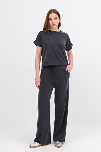 Addax Crew Neck Bottom-Top Double Suit Tkm13985