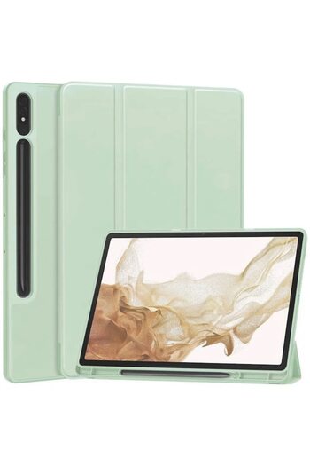 Rao Husă pentru tabletă compatibilă cu Samsung Galaxy Tab S7 Plus/S8 Plus, Flex Trifold, F53, TPU, Matcha Inte