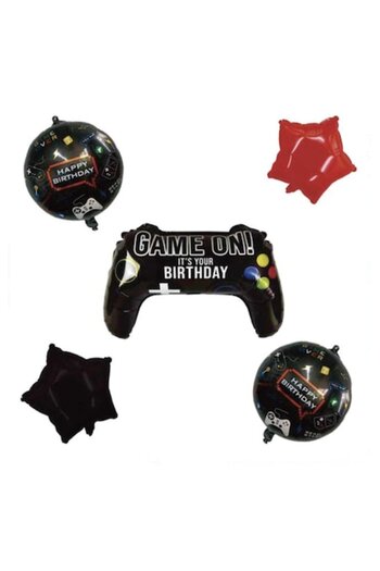 OEM Balloons Game ON - set of 5, dimensions 35 x 35 cm, in various colors