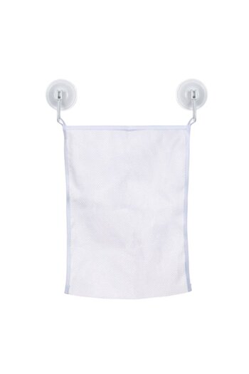 OEM Bath Toy Mesh Storage with Suction Cup System, White