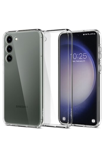 Spigen Case compatible with Samsung Galaxy S23 Plus, ShockProof, X401, Plastic, Clear