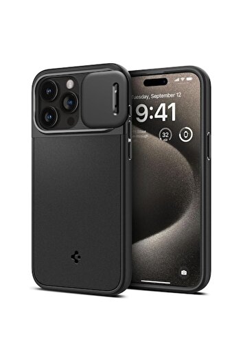 OEM Protective Case for iPhone 15 Pro Max, Optik Armor, H117, PC, Black