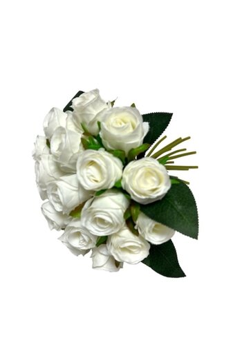 OEM Buchet de trandafiri, 25x18 cm, alb