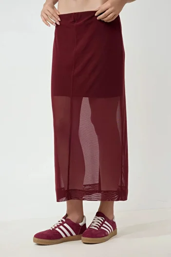 Hiccup High Waist Tulle Midi Skirt Pika Collection