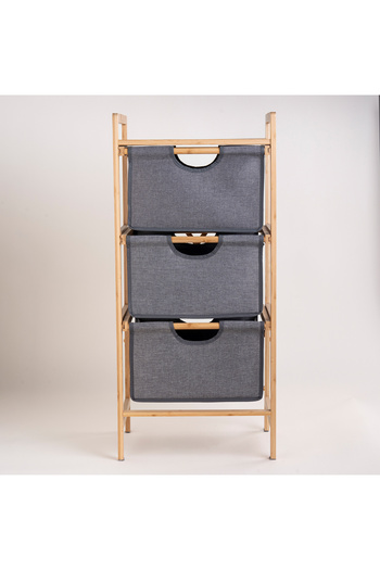 Generic Bamboo 3-tier storage drawers