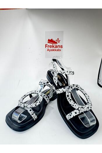 NEWGÜLTEKİN Very Stylish Sandals with Genuine Leather Band and Buckle