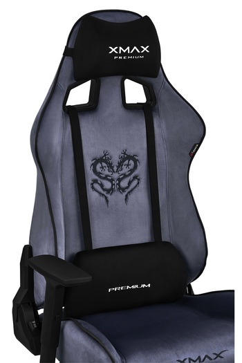 XMAX / Rio Plus Balerion Terletmez Kadife Kumaş Antrasit Gaming Oyuncu Koltuğu / 120 Kg Taşır