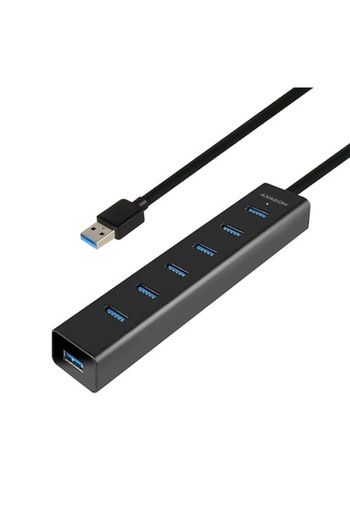 Axagon Hub USB HUE-SA7BP, 7 porturi USB 3.0, încărcare prin micro USB