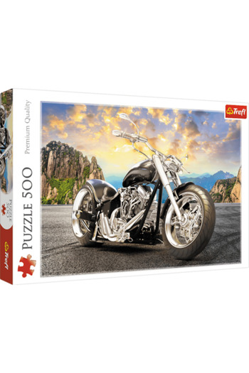 Trefl Puzzle - Black Motorcycle, 500 Pieces