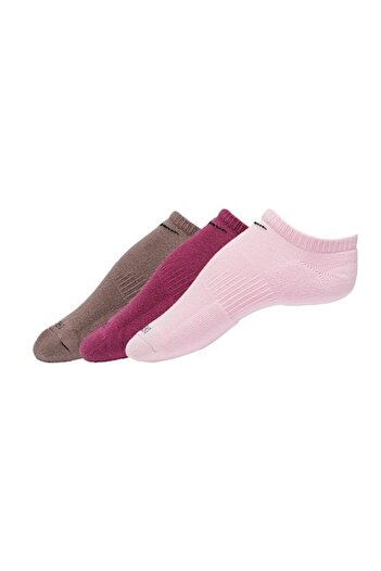 Nike , Set of unisex ankle socks for fitness - 3 pairs, Pink, M